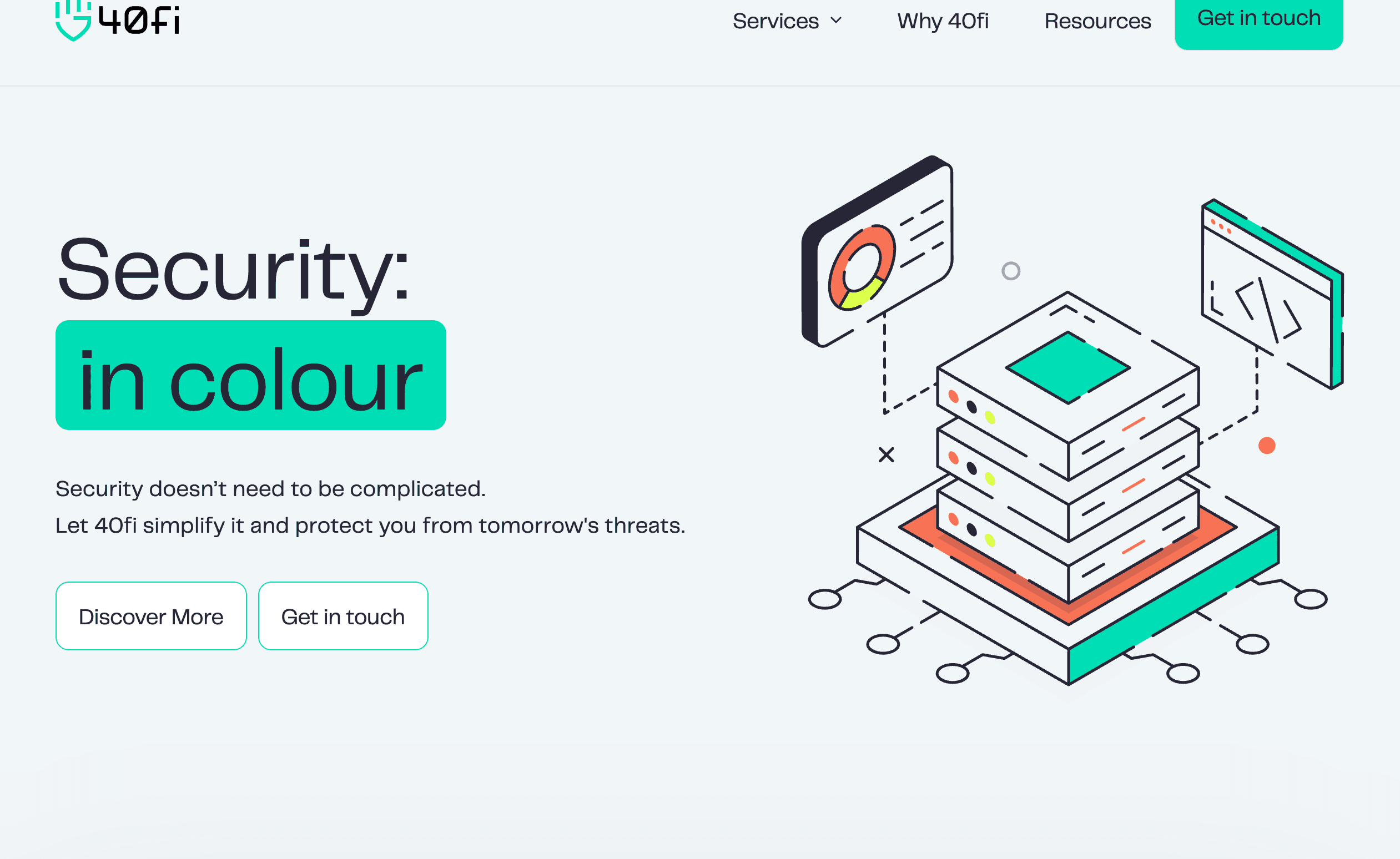 40fi homepage overview